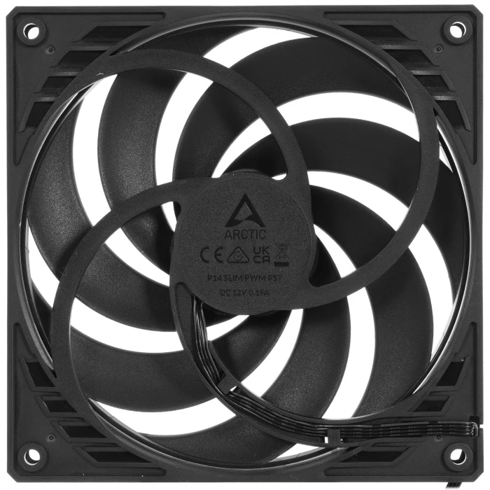 Вентилятор Arctic Cooling P14 SLIM PWM PST черный, ACFAN00268A