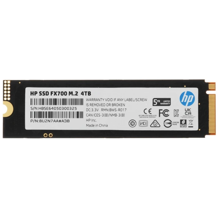 SSD накопитель HP FX700 4Tb M.2 NVMe, 8U2N7AA#ABB