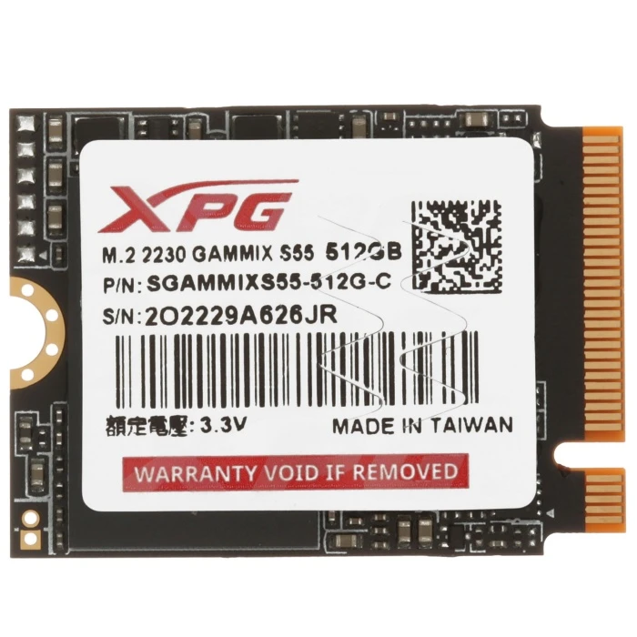 SSD накопитель ADATA XPG GAMMIX S55 512Gb M.2 NVMe, SGAMMIXS55-512G-C