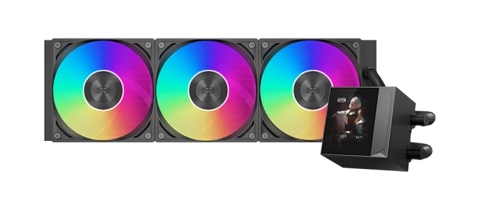 Система охлаждения PCCooler DC360 Pro ARGB Display черная, DC360Pro-BKAWXY-GL