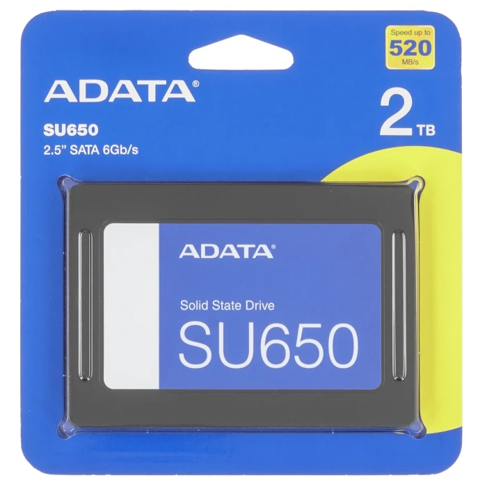 SSD накопитель ADATA Ultimate SU650 2Tb 2.5" SATA, ASU650SS-2TT-R