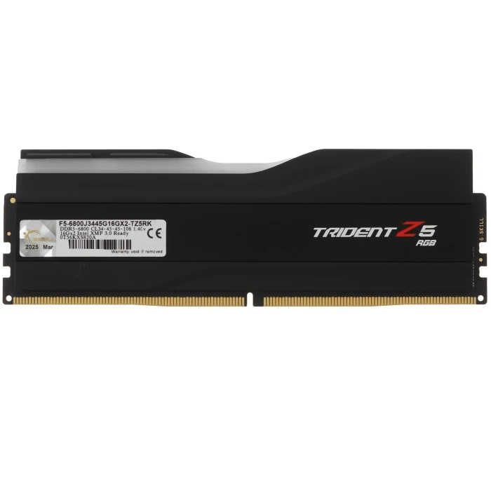 Оперативная память G.Skill Trident Z5 RGB 32Gb 6800Mhz, KIT 2*16Gb, F5-6800J3445G16GX2-TZ5RK