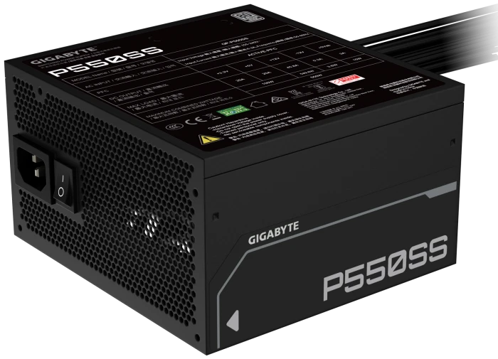 Блок питания GIGABYTE P550SS черный, 28200-P55SB-1EUR