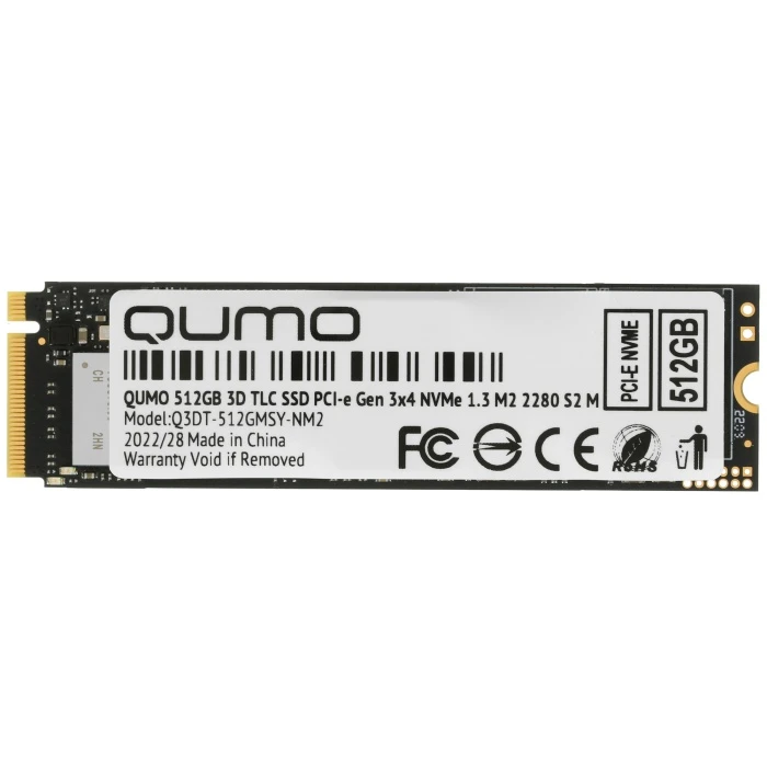 SSD накопитель QUMO Novation 512Gb M.2 NVMe, Q3DT-512GMSY-NM2