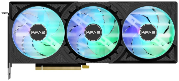 Видеокарта KFA2 GeForce RTX 5070 Ti CORE OC 3FAN RGB Black 16Gb