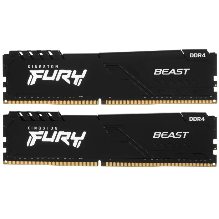 Оперативная память Kingston FURY Beast Black 16Gb 3200Mhz, KIT 2*8Gb, KF432C16BBK2/16