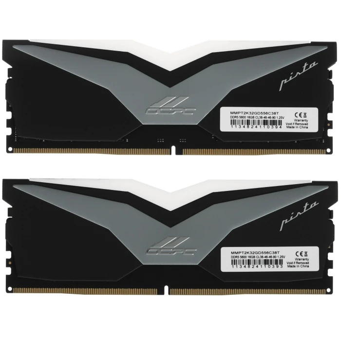 Оперативная память OCPC PISTA RGB 32Gb 5600Mhz, KIT 2*16Gb, MMPT2K32GD556C38T