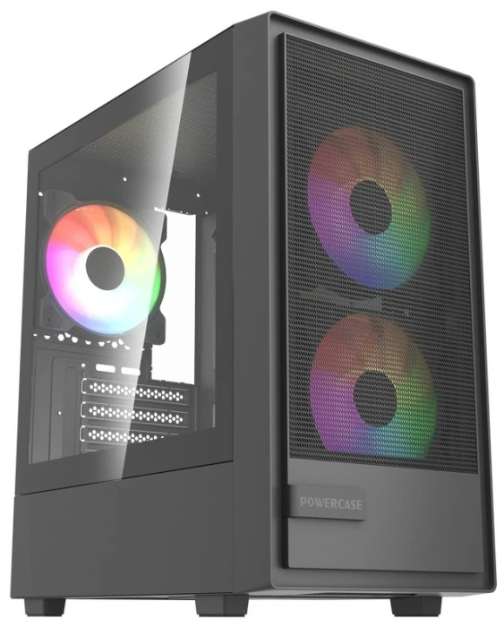 Корпус PowerCase Mistral SM02 черный, Mini-Tower