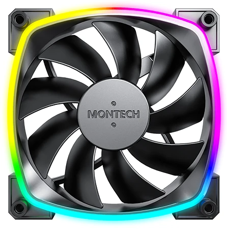 Вентилятор Montech AX 120 PWM черный, AX120B