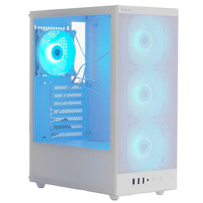 Корпус Defender RaptorX белый, Mid-Tower