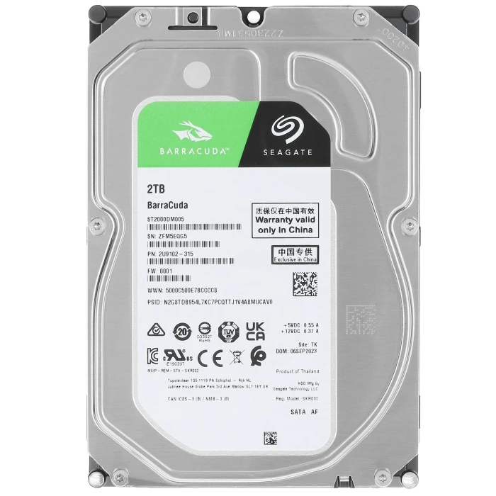 HDD диск Seagate BarraCuda 2Tb 3.5", ST2000DM005