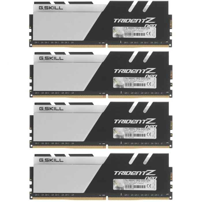 Оперативная память G.Skill Trident Z Neo RGB 32Gb 3600Mhz, KIT 4*8Gb, F4-3600C18Q-32GTZN
