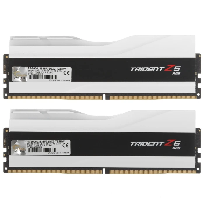 Оперативная память G.Skill Trident Z5 RGB 64Gb 6000Mhz, KIT 2*32Gb, F5-6000J3636F32GX2-TZ5RW