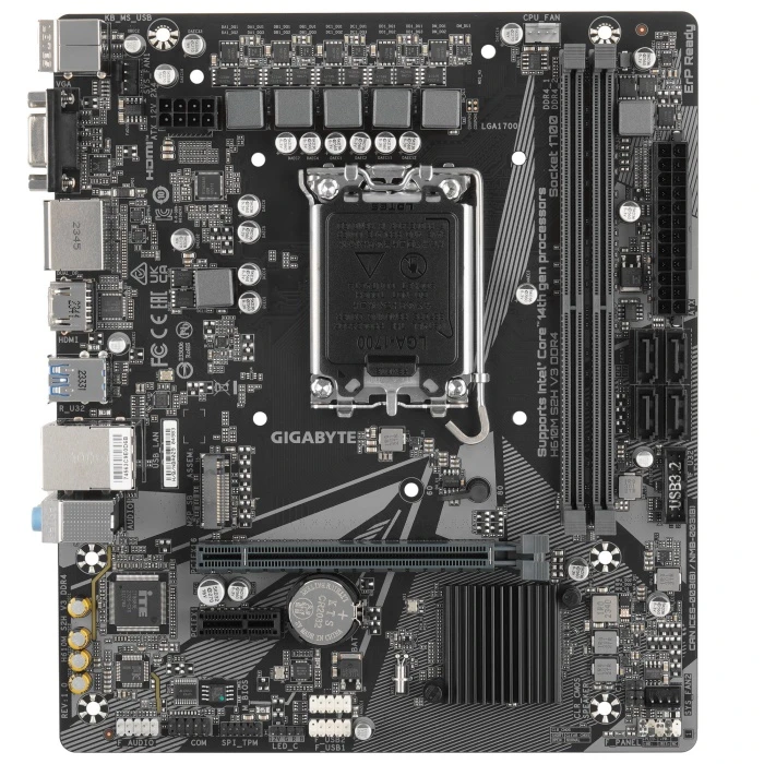 Мат. плата GIGABYTE H610M S2H V3 DDR4, LGA 1700