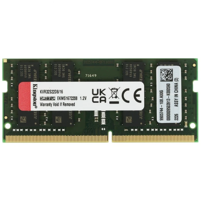 Оперативная память Kingston ValueRAM 16Gb 3200Mhz, KVR32S22D8/16