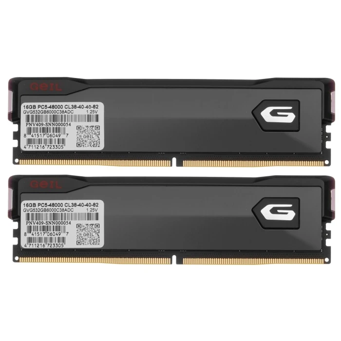 Оперативная память GeIL Orion V 32Gb 6000Mhz, KIT 2*16Gb, GVG532GB6000C38ADC