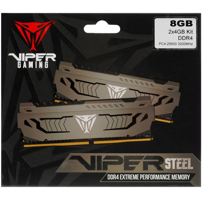 Оперативная память Patriot Viper Steel 8Gb 3200Mhz, KIT 2*4Gb, PVS48G320C6K