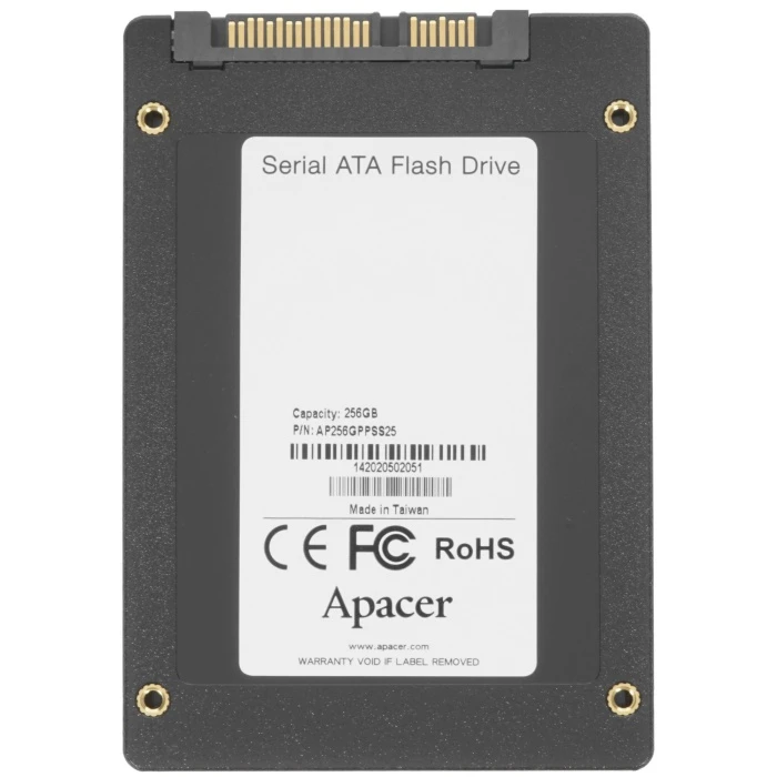 SSD накопитель Apacer PPSS25 256Gb 2.5" SATA, AP256GPPSS25-R