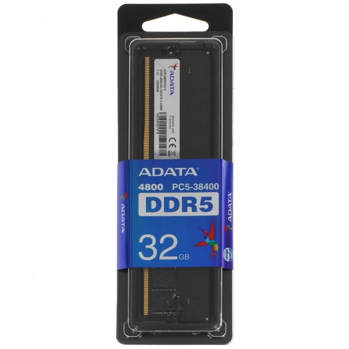 Оперативная память ADATA 32Gb 4800Mhz, AD5U480032G-S