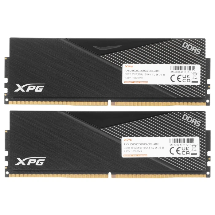 Оперативная память ADATA XPG Lancer 32Gb 5600Mhz, KIT 2*16Gb, AX5U5600C3616G-DCLABK