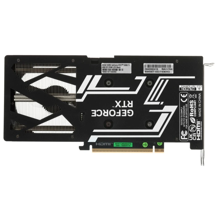 Видеокарта KFA2 GeForce RTX 5060 Ti CORE OC 2FAN LED Black 8Gb