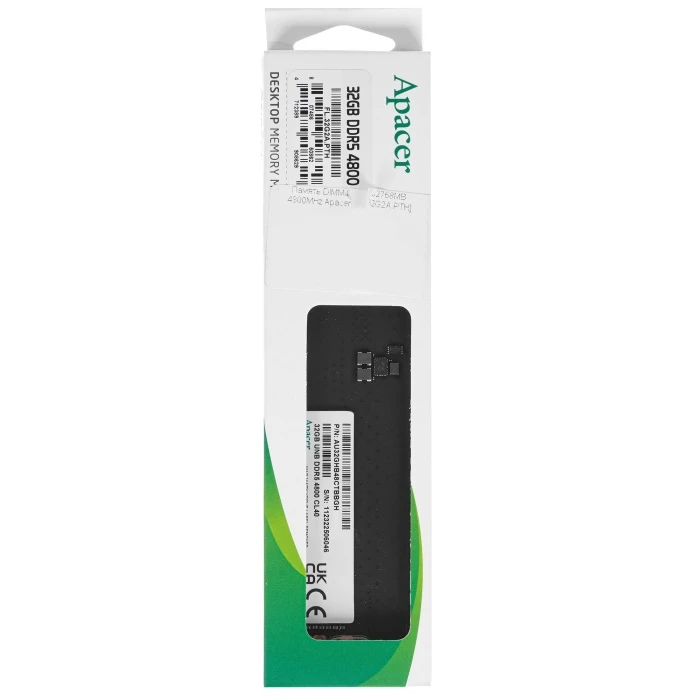 Оперативная память Apacer 32Gb 4800Mhz, FL.32G2A.PTH