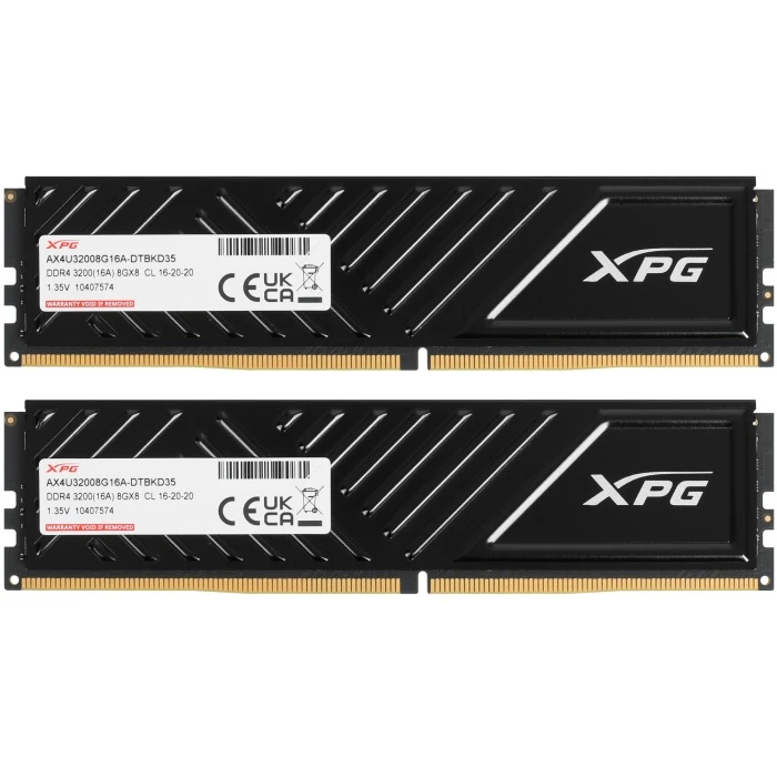 Оперативная память ADATA XPG GAMMIX D35 16Gb 3200Mhz, KIT 2*8Gb, AX4U32008G16A-DTBKD35