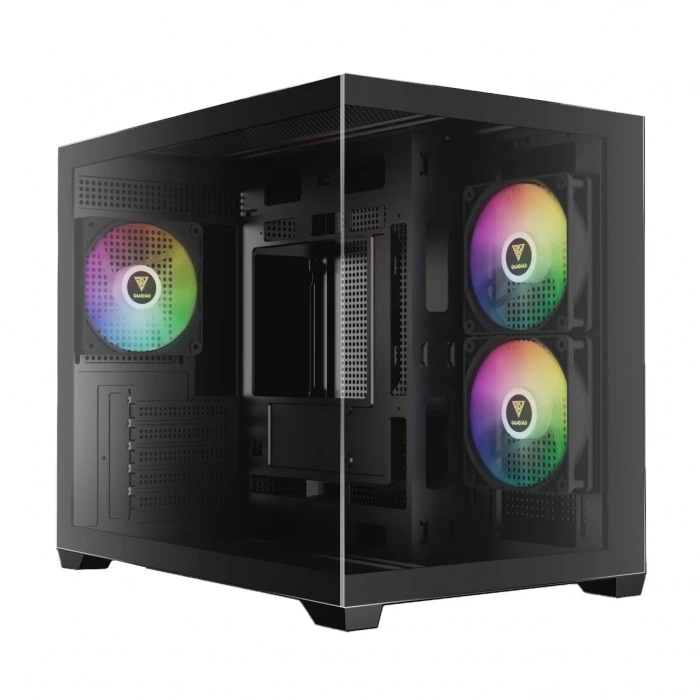 Корпус GAMDIAS AURA GC101M черный, Mini-Tower