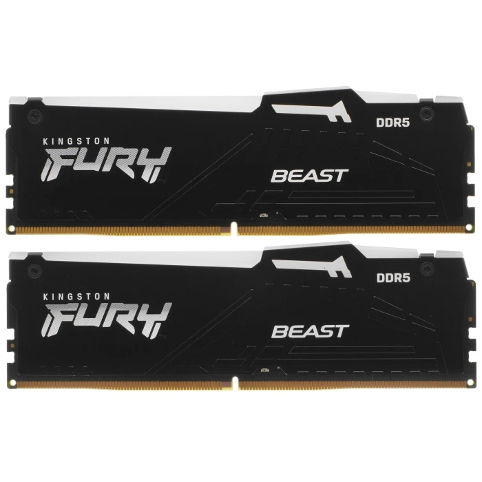 Оперативная память Kingston FURY Beast Black RGB 32Gb 5600Mhz, KIT 2*16Gb, KF556C40BBAK2-32