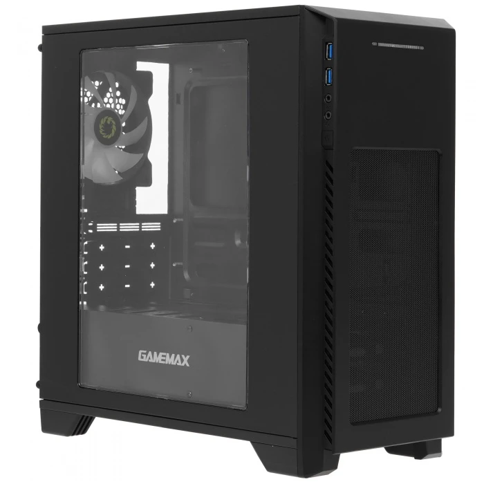 Корпус GameMax H603-2U3 черный, Mid-Tower