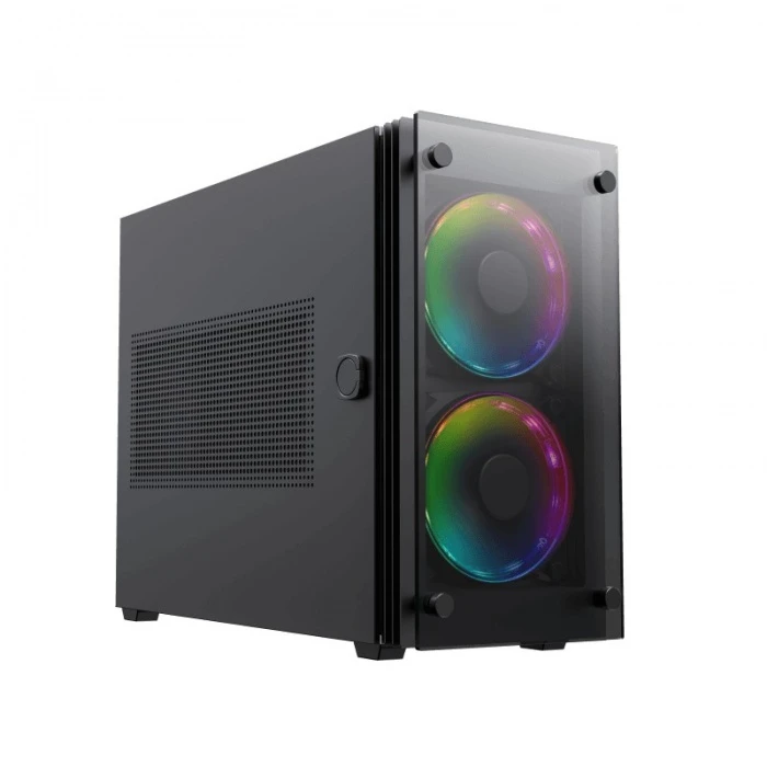 Корпус GameMax Stratos ITX черный, Mini-Tower