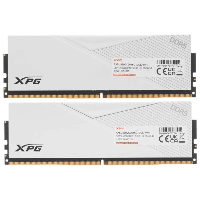 Оперативная память ADATA XPG Lancer 32Gb 5600Mhz, KIT 2*16Gb, AX5U5600C3616G-DCLAWH
