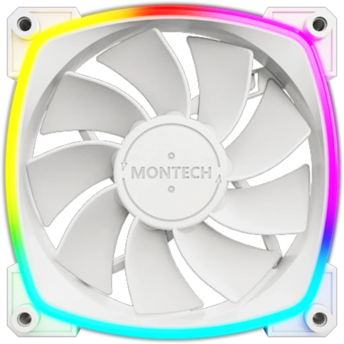 Комплект вентиляторов Montech RX120 белый, RX120W3P
