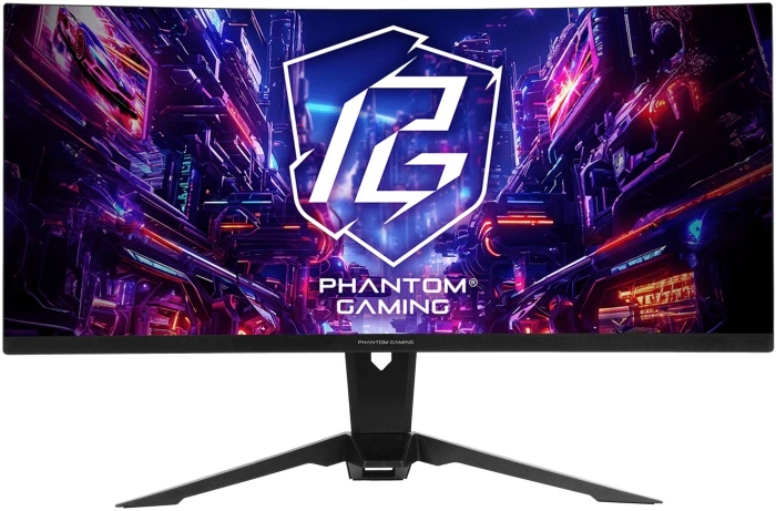 Монитор AsRock Phantom Gaming PG34QRT2B, 34", черный