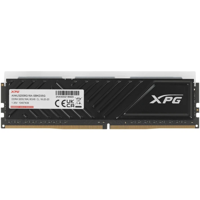 Оперативная память ADATA XPG SPECTRIX D35G RGB 8Gb 3200Mhz, AX4U32008G16A-SBKD35G
