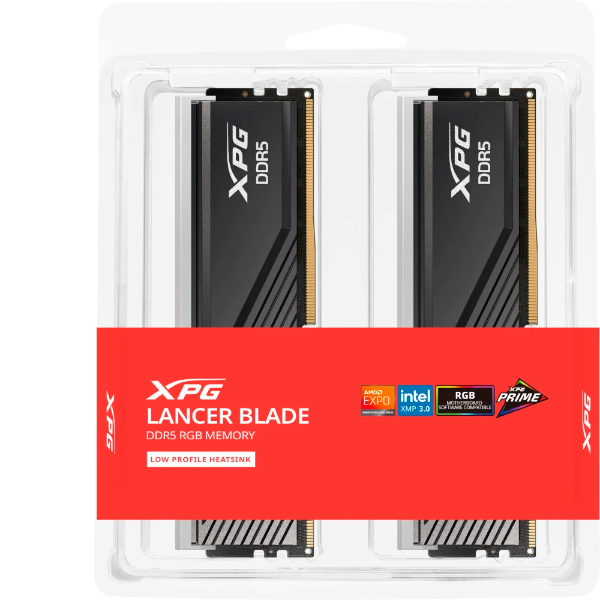 Оперативная память ADATA XPG Lancer Blade RGB 32Gb 6000Mhz, KIT 2*16Gb, AX5U6000C3616G-DTLABRBK
