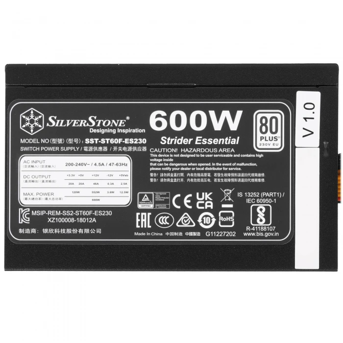 Блок питания SilverStone SST-ST60F-ES230  черный