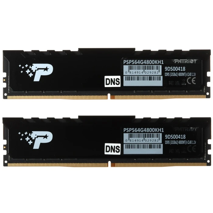 Оперативная память Patriot Signature Premium 64Gb 4800Mhz, KIT 2*32Gb, PSP564G4800KH1