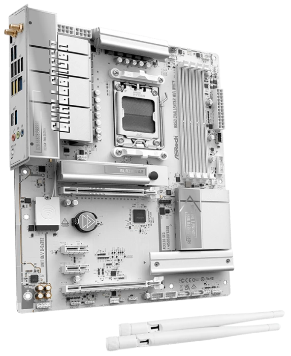 Мат. плата ASRock B850 Challenger WiFi White, AM5