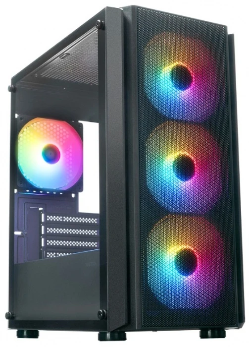 Корпус XASTRA A402M 4FRGB черный, Mini-Tower
