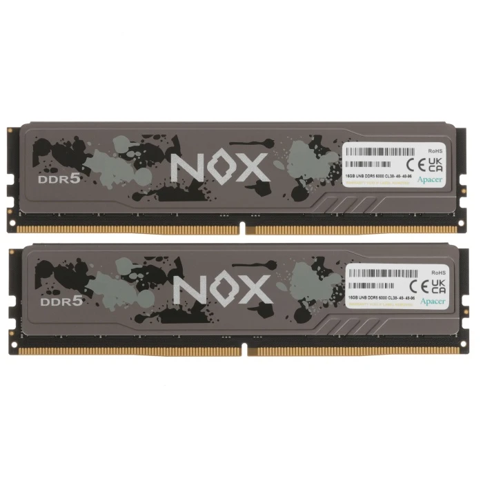 Оперативная память Apacer NOX 32Gb 6000Mhz, KIT 2*16Gb, AH5U32G60C622MBAA-2