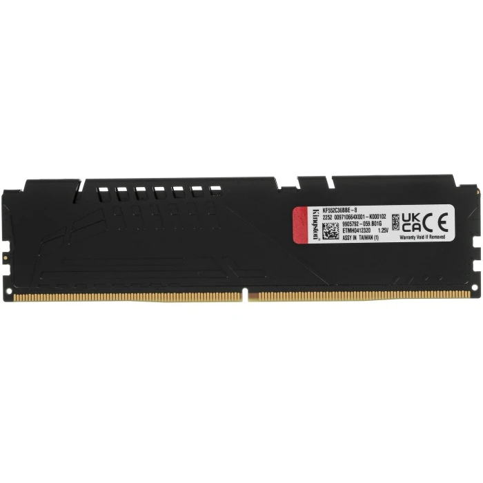 Оперативная память Kingston Fury Beast Black AMD 8Gb 5200Mhz, KF552C36BBE-8