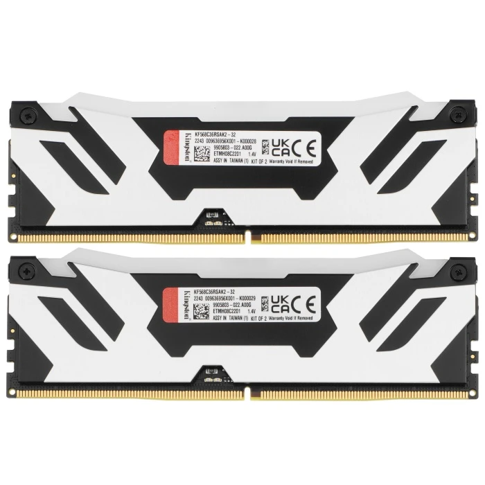 Оперативная память Kingston FURY Renegade Silver RGB 32Gb 6800Mhz, KIT 2*16Gb, KF568C36RSAK2-32