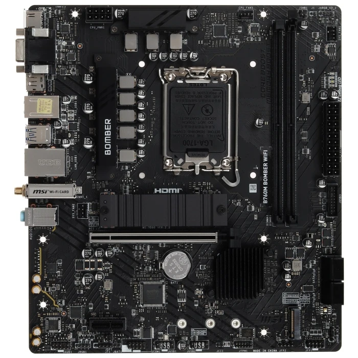 Мат. плата MSI B760M BOMBER WIFI, LGA 1700