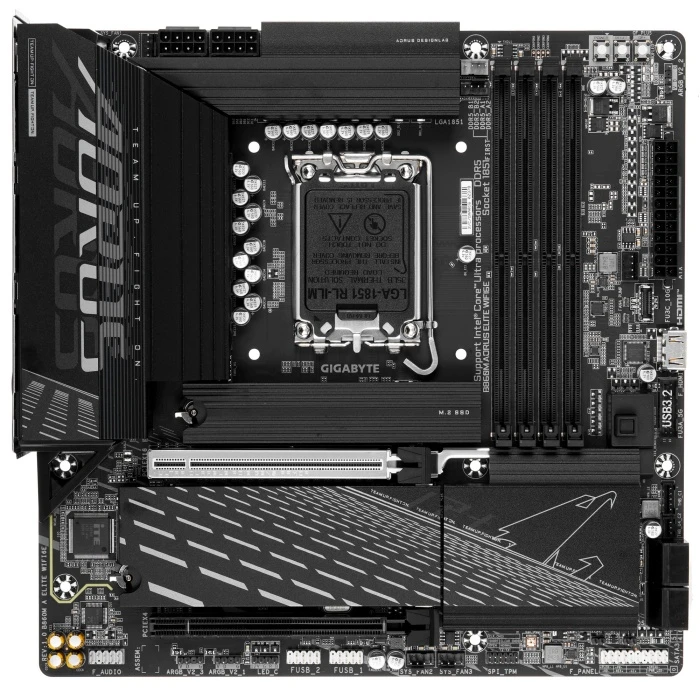 Мат. плата GIGABYTE B860M AORUS ELITE WIFI6E, LGA 1851