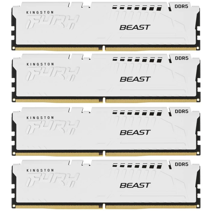 Оперативная память Kingston FURY Beast White 64Gb 6000Mhz, KIT 4*16Gb, KF560C40BWK4-64