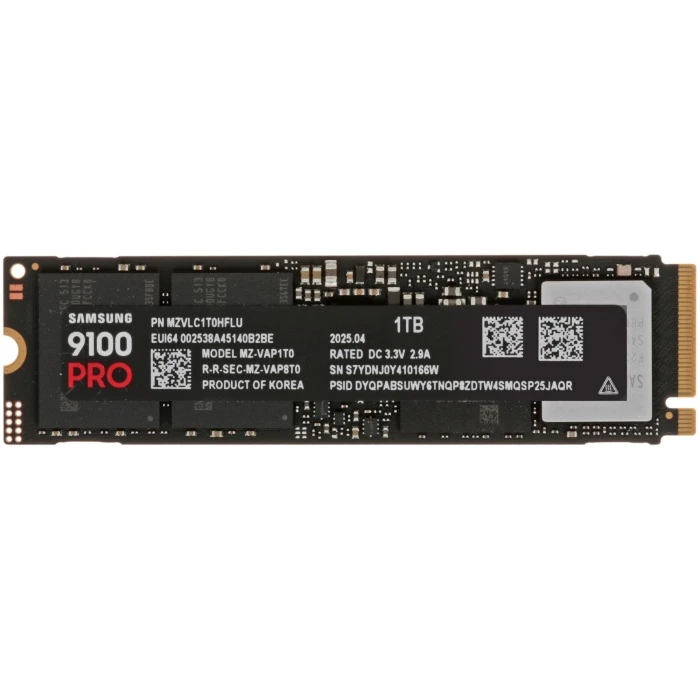 SSD накопитель Samsung 9100 PRO 1Tb M.2 NVMe, MZ-VAP1T0BW