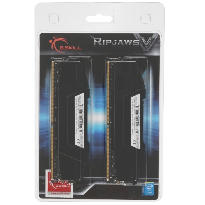 Оперативная память G.Skill Ripjaws V 64Gb 3200Mhz, KIT 4*16Gb, F4-3200C16Q-64GVK
