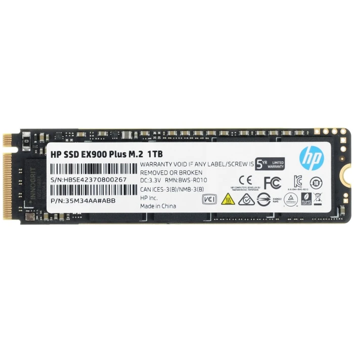 SSD накопитель HP EX900 Plus 1Tb M.2 NVMe, 35M34AA#ABB