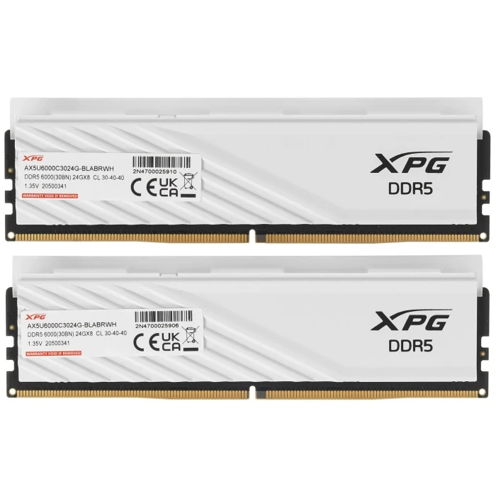 Оперативная память ADATA XPG Lancer Blade RGB 48Gb 6000Mhz, KIT 2*24Gb, AX5U6000C3024G-DTLABRWH
